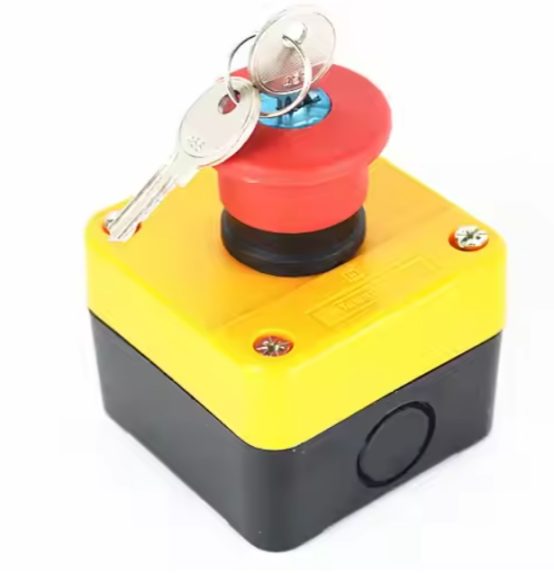 Key-Operated Emergency Stop Button