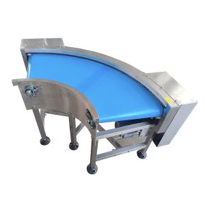 Curved Conveyor Belt System