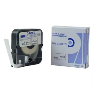 Printer Tube Label – 9mm White Tape Cassette